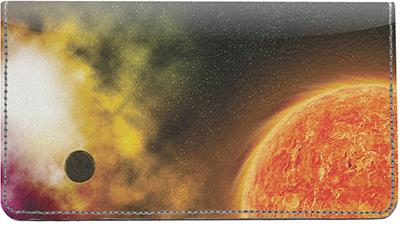 Nebula Leather Checkbook Cover