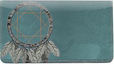 Mystical Dreamcatchers Leather Checkbook Cover