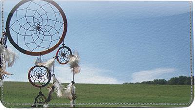 Dreamcatchers Leather Checkbook Cover