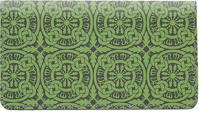 Celtic Knots Leather Checkbook Cover