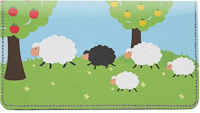 Black Sheep Leather Checkbook Cover