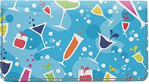 Happy Hour Leather Checkbook Cover
