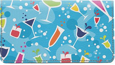 Happy Hour Leather Checkbook Cover