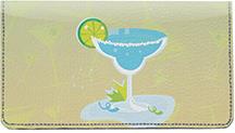 Margarita Time Leather Checkbook Cover
