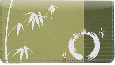 Zen Life Leather Checkbook Cover