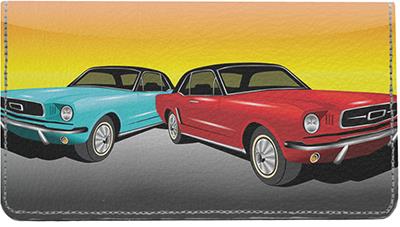 Sweet Rides Leather Checkbook Cover