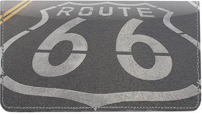Route 66 Leather Checkbook Cover