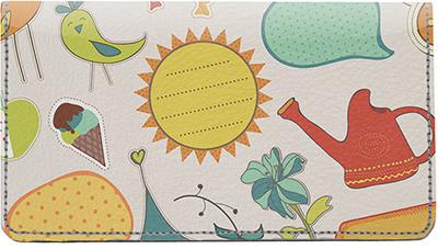 Scrapbooking Elements Leather Checkbook Cover