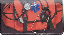 Paramedics to the Rescue Leather Checkbook Cover