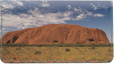 Ayers Rock Leather Checkbook Cover