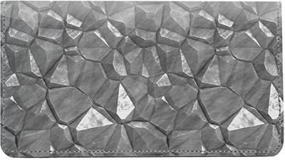Coal Leather Checkbook Cover