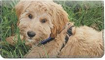 Labradoodles Leather Checkbook Cover