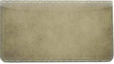 Vellum Leather Checkbook Cover
