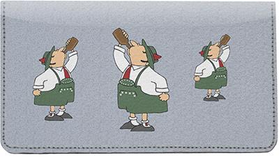 Oktoberfest Leather Checkbook Cover