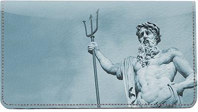 Greek Gods Leather Checkbook Cover