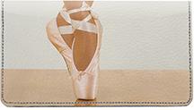 Ballet Pose Leather Checkbook Cover