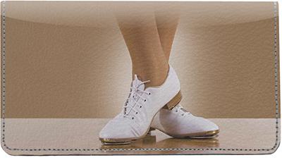 Tap Dancing Leather Checkbook Cover