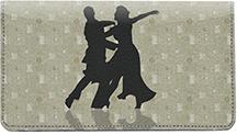 Latin Dancing Leather Checkbook Cover