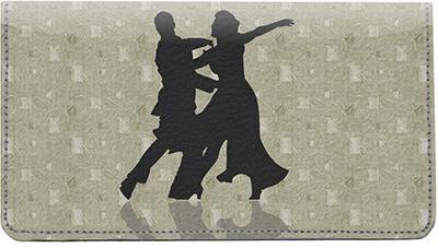 Latin Dancing Leather Checkbook Cover