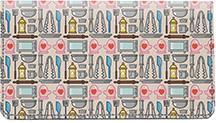 Baking Fun Leather Checkbook Cover