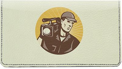 Videography Leather Checkbook Cover