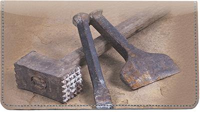 Sculpting Tools Leather Checkbook Cover