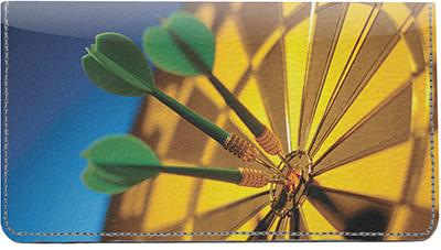 Darts Leather Checkbook Cover