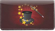 Abracadabra Leather Checkbook Cover