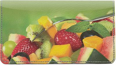 Fruit Salad Leather Checkbook Cover