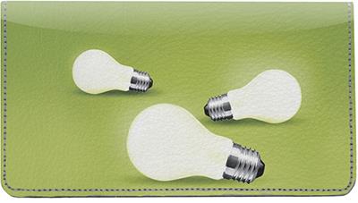 Green Technology Leather Checkbook Cover