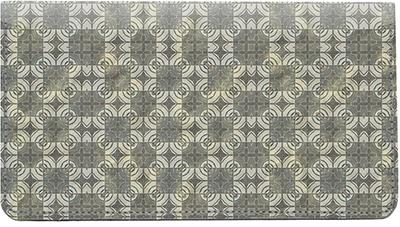 Antique Mosaic Leather Checkbook Cover