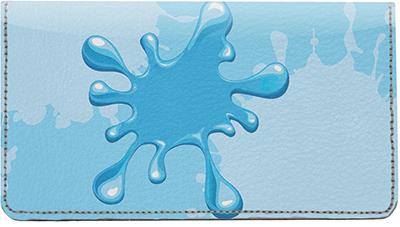 Splat Leather Checkbook Cover