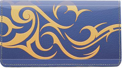 Flames Leather Checkbook Cover