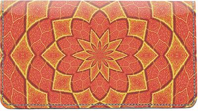 Kaleidoscope Leather Checkbook Cover