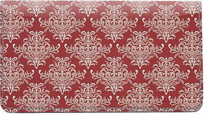 Baroque Leather Checkbook Cover