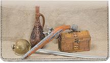 Pirate Goods Leather Checkbook Cover