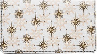 Nautical Leather Checkbook Cover