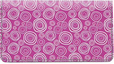 Swirls Leather Checkbook Cover