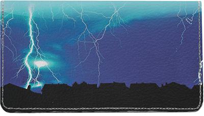Lightning Leather Checkbook Cover