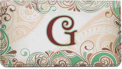 Funky Monogram G Leather Checkbook Cover