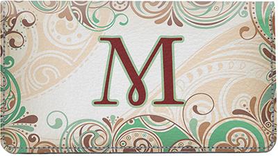 Funky Monogram M Leather Checkbook Cover