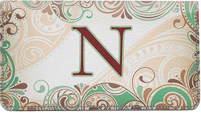 Funky Monogram N Leather Checkbook Cover