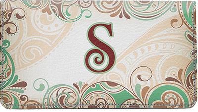 Funky Monogram S Leather Checkbook Cover