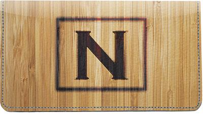 Branded Monogram N Leather Checkbook Cover