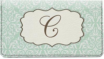 Vintage Monogram C Leather Checkbook Cover