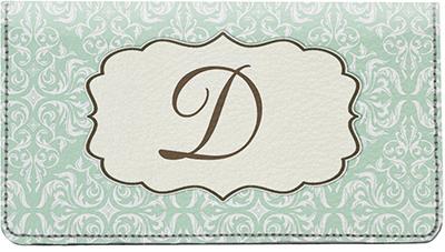 Vintage Monogram D Leather Checkbook Cover