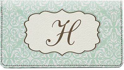 Vintage Monogram H Leather Checkbook Cover