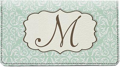 Vintage Monogram M Leather Checkbook Cover