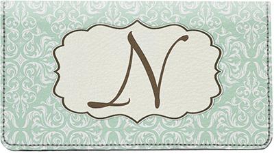 Vintage Monogram N Leather Checkbook Cover