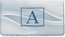 Simple Monogram A Leather Checkbook Cover